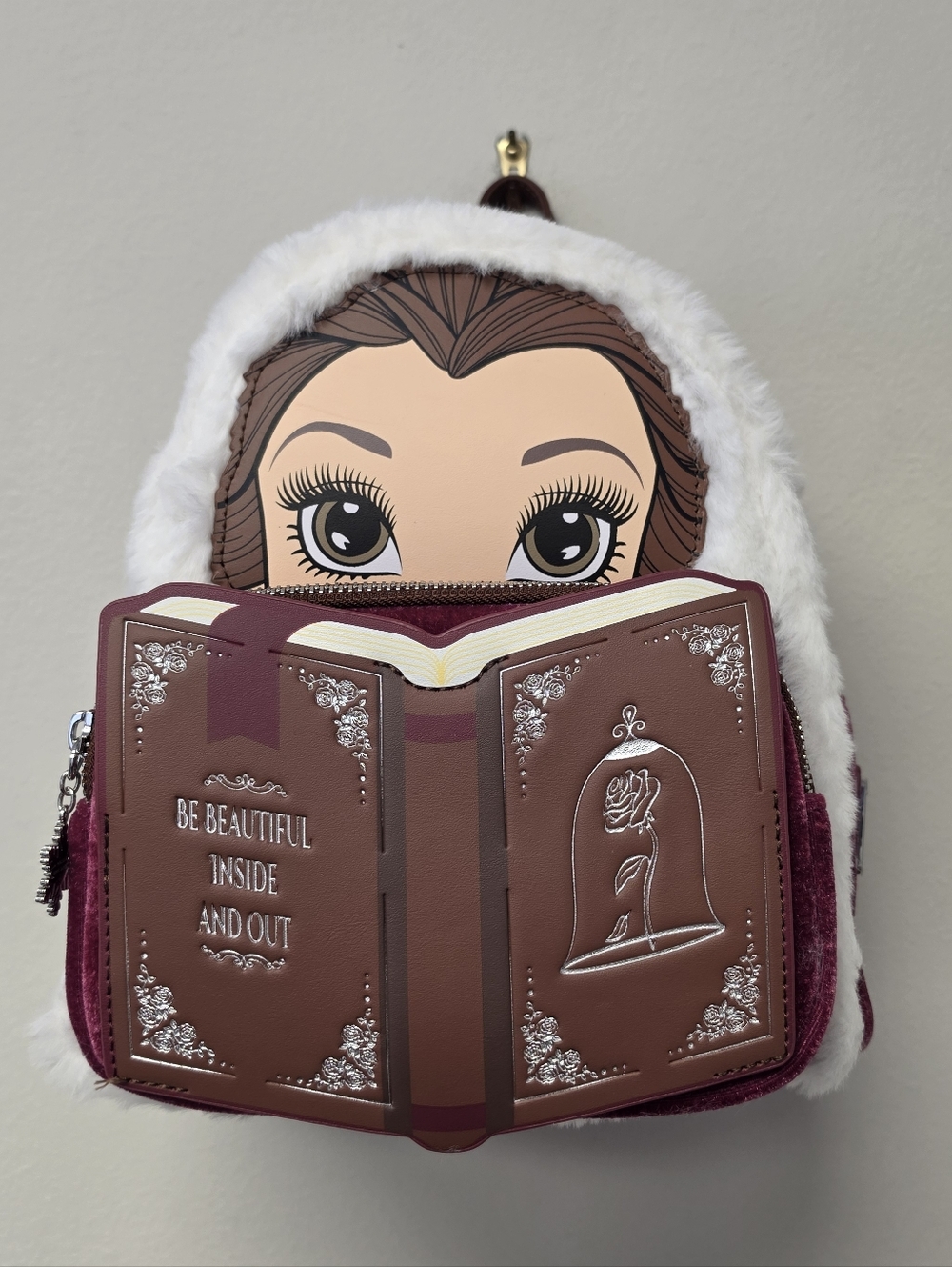 Loungefly Disney Winter Belle Cosplay Beauty and the Beast Backpack - Picture 4 of 10